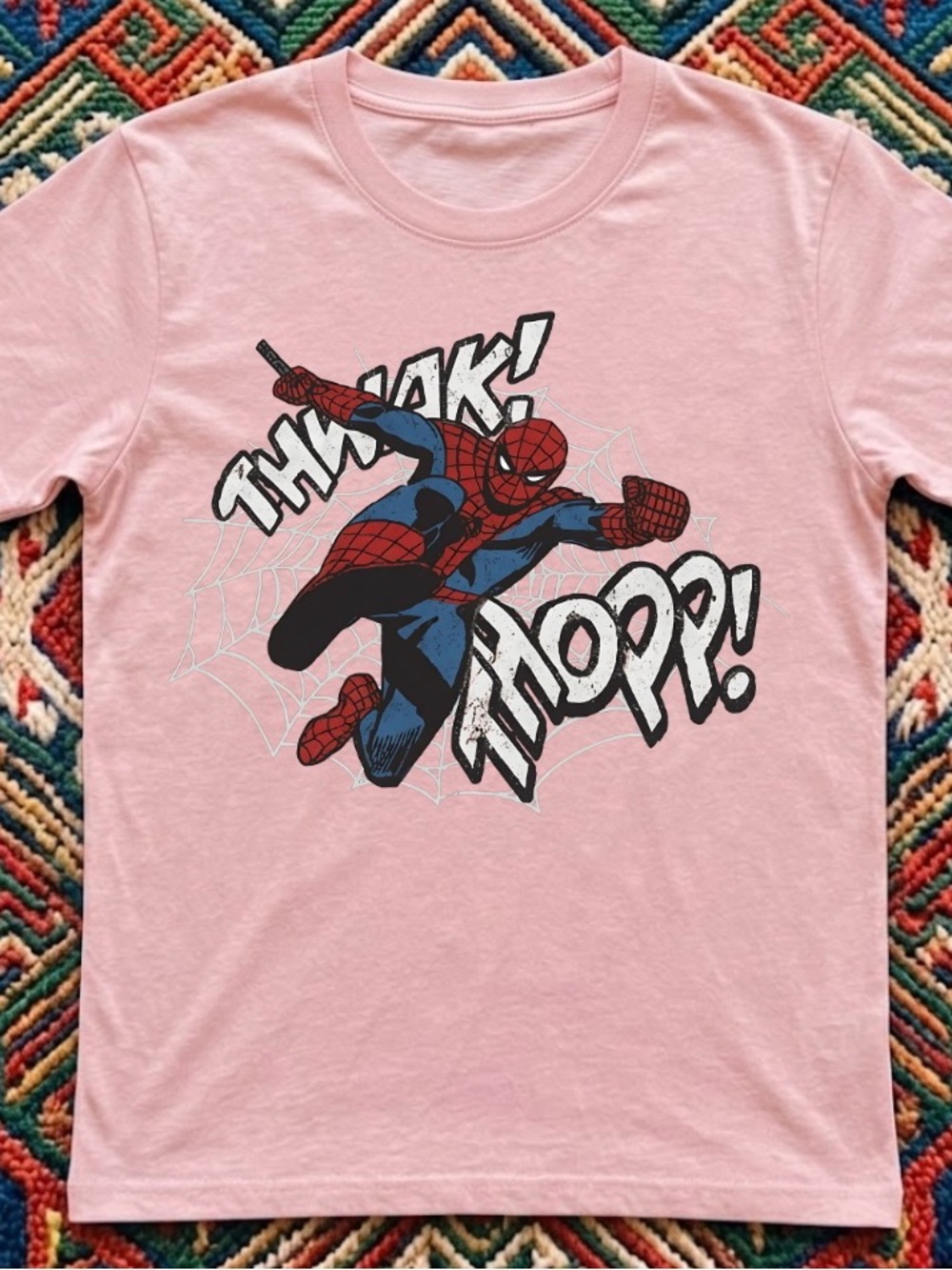 Gildan Pink Spider-Man Graphic Tee